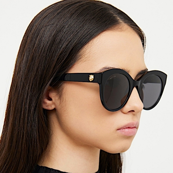 Gucci oversized round black sunglasses - Picture 14 of 15